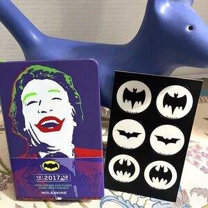 Moleskine Batman Themed weekly notebook diary planner with Joker Artwork Cover